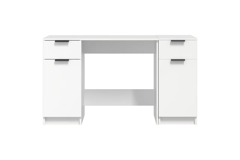 beBasic Skrivbord med hurts vit konstruerat trä - White - Möbler - Bord & matgrupper - Kontorsbord - Skrivbord