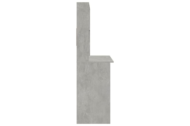 beBasic Skrivbord med hyllor betonggrå 102x45x148 cm konstruerat trä - Grey - Möbler - Bord & matgrupper - Kontorsbord - Skrivbord