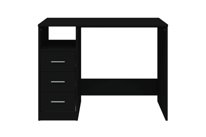 beBasic Skrivbord med lådor svart 102x50x76 cm konstruerat trä - Black - Skrivbord