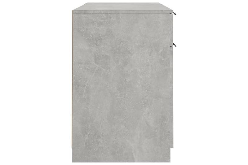 beBasic Skrivbord med sidoskåp betonggrå konstruerat trä - Grey - Möbler - Bord & matgrupper - Kontorsbord - Skrivbord