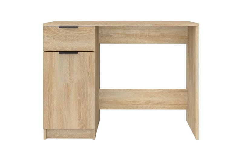 beBasic Skrivbord sonoma-ek 100x50x75 cm konstruerat trä - Brown - Möbler - Bord & matgrupper - Kontorsbord - Skrivbord