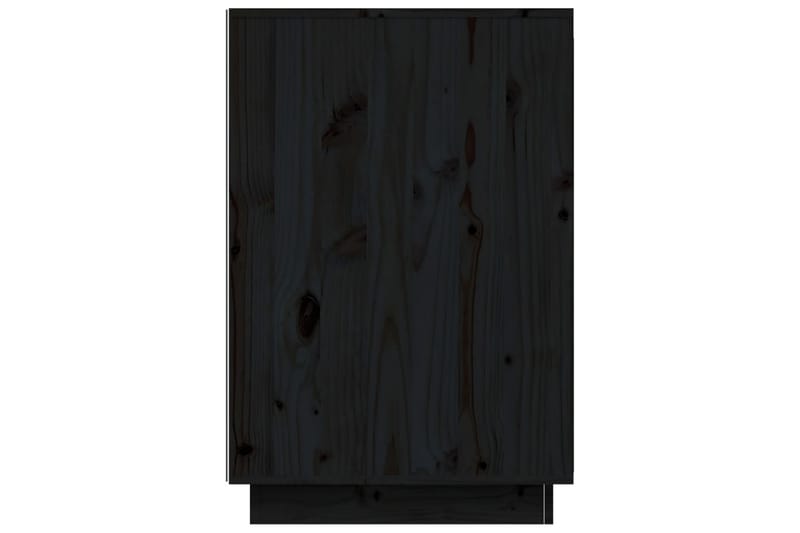 beBasic Skrivbord svart 140x50x75 cm massiv furu - Black - Möbler - Bord & matgrupper - Kontorsbord - Skrivbord