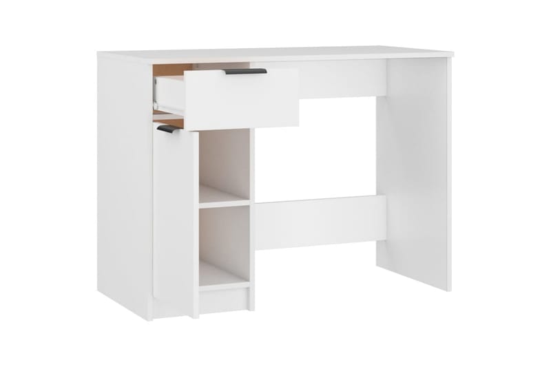 beBasic Skrivbord vit 100x50x75 cm konstruerat trä - White - Möbler - Bord & matgrupper - Kontorsbord - Skrivbord