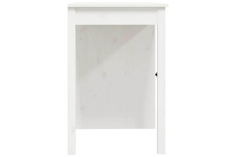 beBasic Skrivbord vit 100x50x75 cm massiv furu - White - Skrivbord