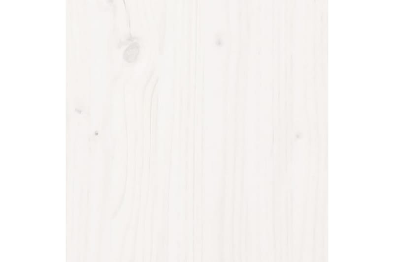 beBasic Skrivbord vit 110x53x117 cm massiv furu - White - Skrivbord