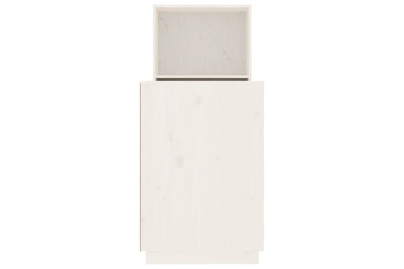 beBasic Skrivbord vit 110x53x117 cm massiv furu - White - Möbler - Bord & matgrupper - Kontorsbord - Skrivbord