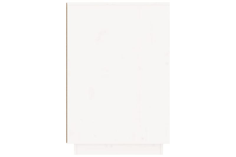 beBasic Skrivbord vit 140x50x75 cm massiv furu - White - Skrivbord