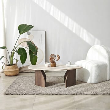 Berriaren Skrivbord 100x35x60 cm - Travertine Walnut - Möbler - Bord & matgrupper - Kontorsbord - Skrivbord