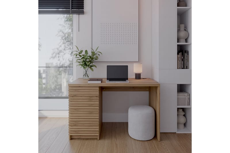 Bisett Skrivbord 140x60 cm - Brun - Möbler - Bord & matgrupper - Kontorsbord - Skrivbord