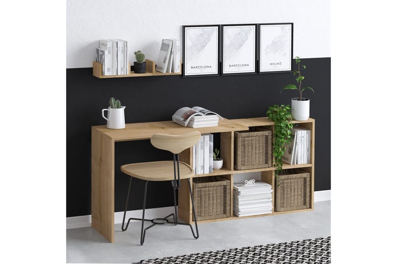 Blake Skrivbord 145x45 cm Brun - Hanah Home - Möbler - Bord & matgrupper - Kontorsbord - Skrivbord