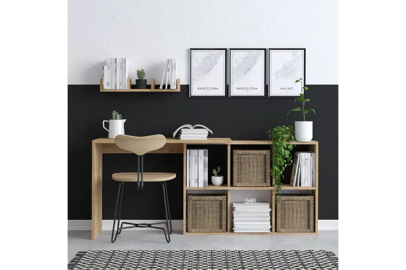 Blake Skrivbord 145x45 cm Brun - Hanah Home - Möbler - Bord & matgrupper - Kontorsbord - Skrivbord