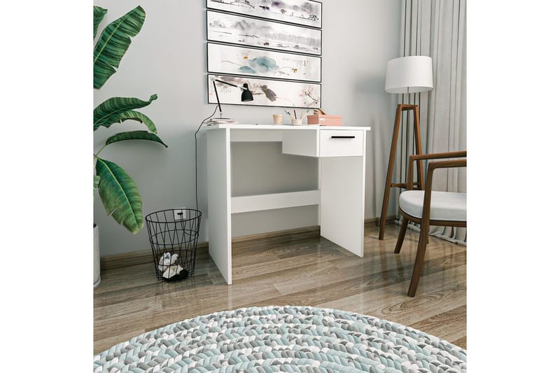 Bralis Skrivbord 45x90 cm - Vit - Möbler - Bord & matgrupper - Kontorsbord - Skrivbord
