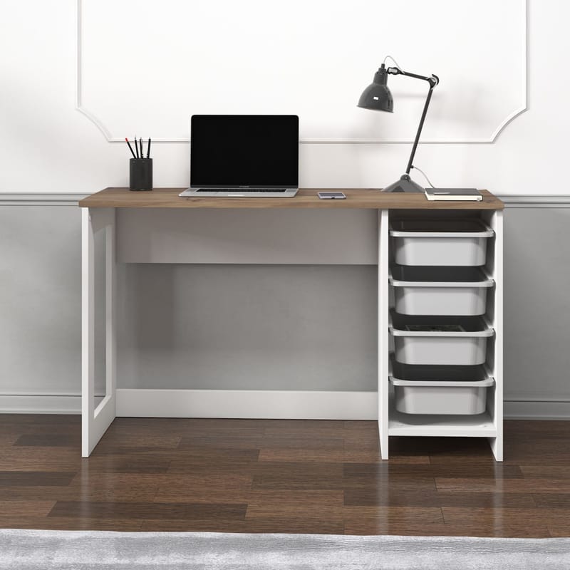 Branik Skrivbord 120x73x45 cm - Antik valnöt - Möbler - Bord & matgrupper - Kontorsbord - Skrivbord