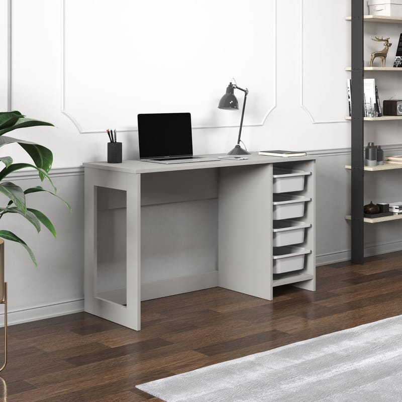 Branik Skrivbord 120x73x45 cm - Grå - Möbler - Bord & matgrupper - Kontorsbord - Skrivbord