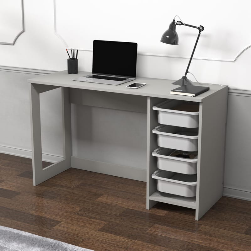 Branik Skrivbord 120x73x45 cm - Grå - Möbler - Bord & matgrupper - Kontorsbord - Skrivbord