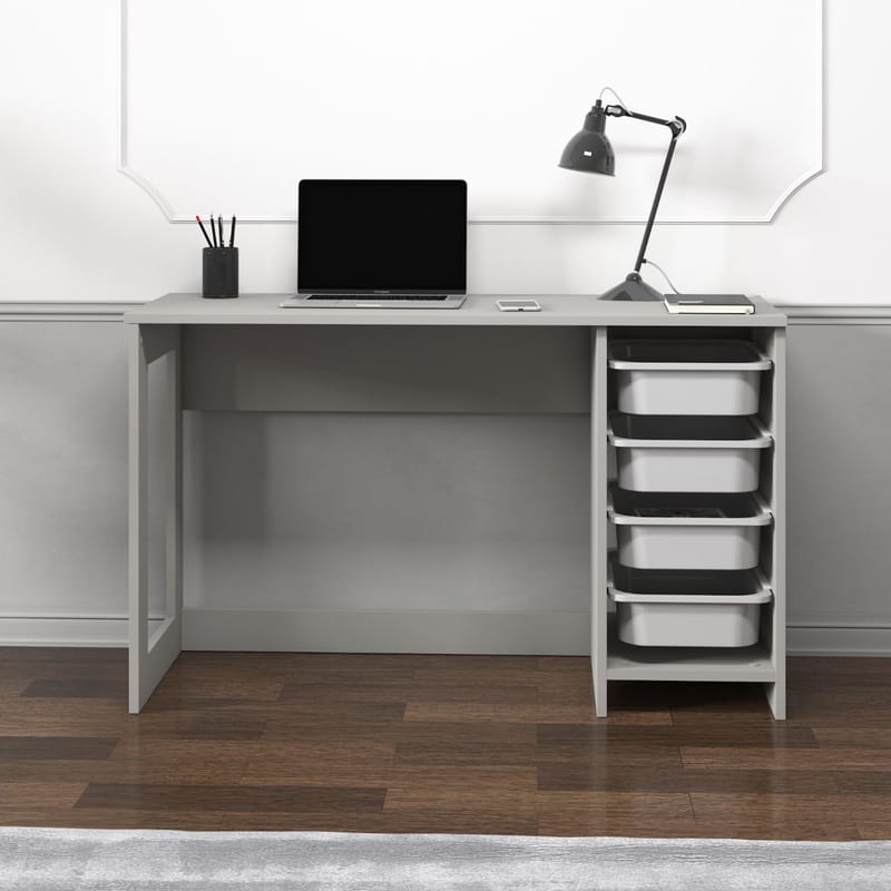 Branik Skrivbord 120x73x45 cm - Grå - Möbler - Bord & matgrupper - Kontorsbord - Skrivbord