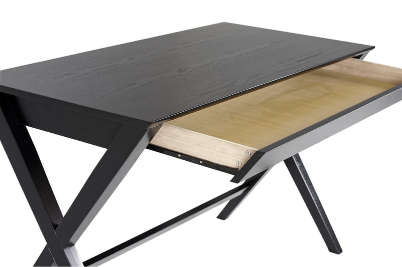 Brixer Skrivbord 120 cm med Förvaring Låda - Natur/Svart - Skrivbord