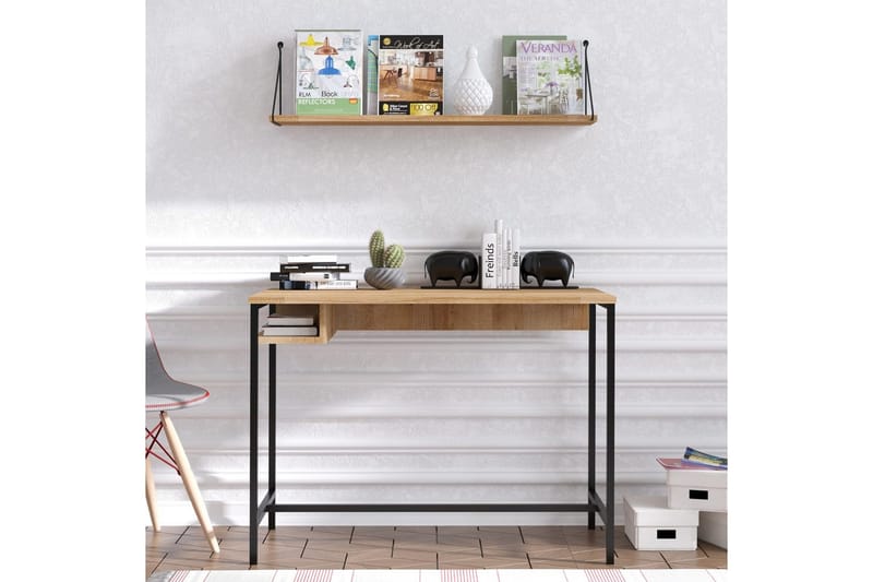 Cadris Skrivbord 60x100 cm - Ek/Svart - Möbler - Bord & matgrupper - Kontorsbord - Skrivbord