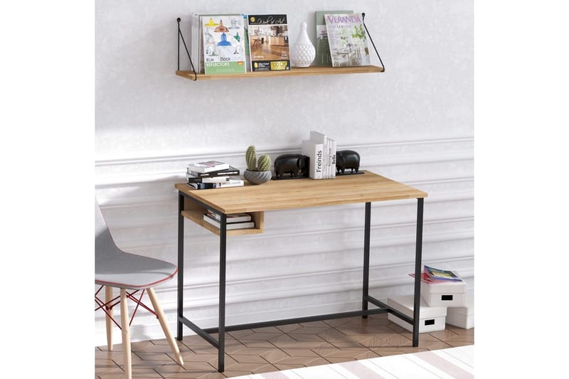 Cadris Skrivbord 60x100 cm - Ek/Svart - Möbler - Bord & matgrupper - Kontorsbord - Skrivbord