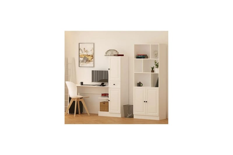 Ceyron Skrivbord 40x155 cm - Matt Vit - Möbler - Bord & matgrupper - Kontorsbord - Skrivbord