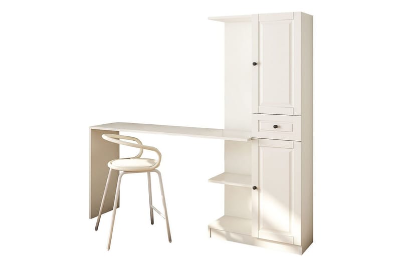 Ceyron Skrivbord 40x155 cm - Matt Vit - Möbler - Bord & matgrupper - Kontorsbord - Skrivbord