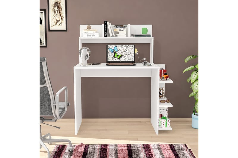 Chaing Skrivbord 104,5x55 cm Vit - Hanah Home - Skrivbord
