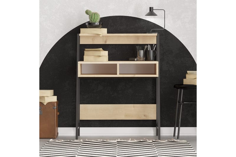 Chass Skrivbord 50x79 cm - Ek/Svart - Möbler - Bord & matgrupper - Kontorsbord - Skrivbord