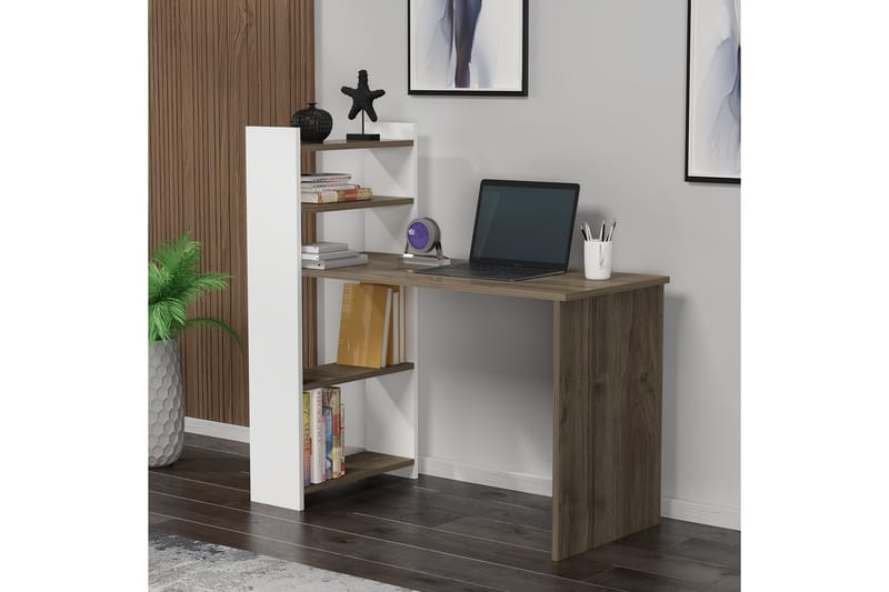 Chertsey Skrivbord 110x50 cm Brun/Vit - Hanah Home - Möbler - Bord & matgrupper - Kontorsbord - Skrivbord