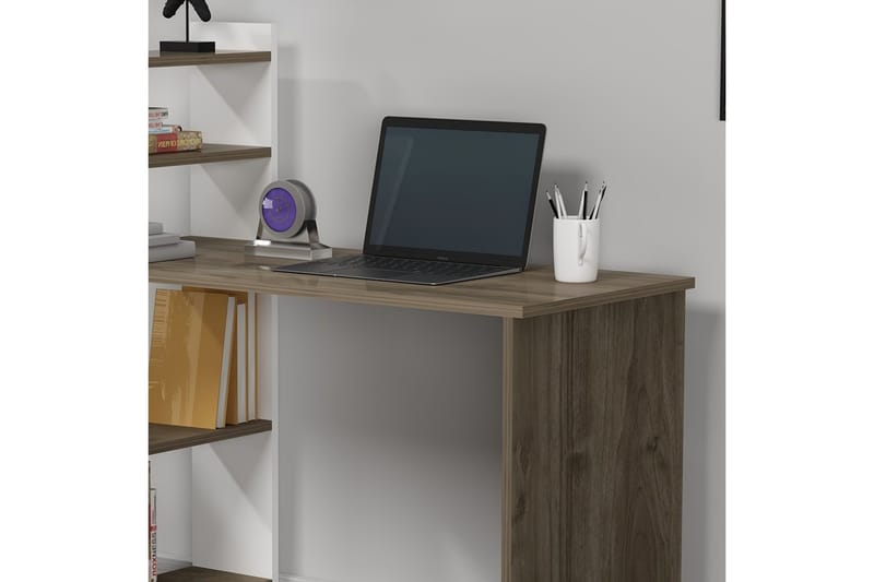 Chertsey Skrivbord 110x50 cm Brun/Vit - Hanah Home - Möbler - Bord & matgrupper - Kontorsbord - Skrivbord