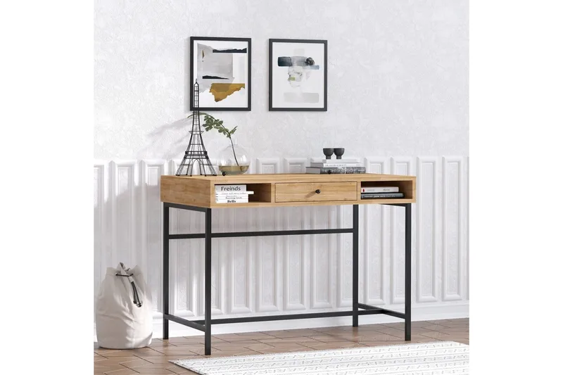 Cladells Skrivbord 60x100 cm - Ek/Svart - Möbler - Bord & matgrupper - Kontorsbord - Skrivbord