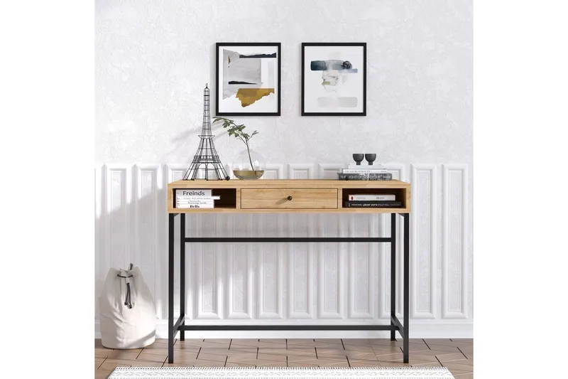 Cladells Skrivbord 60x100 cm - Ek/Svart - Möbler - Bord & matgrupper - Kontorsbord - Skrivbord