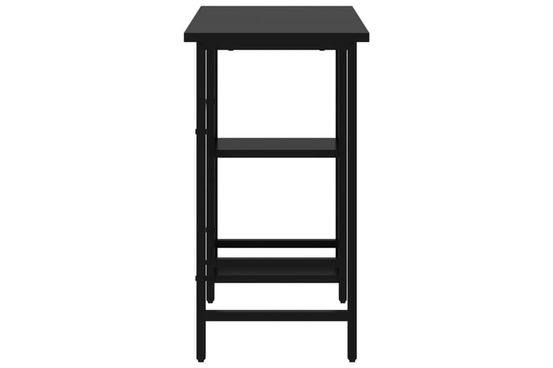 Datorbord svart 80x40x72 cm MDF och metall - Svart - Möbler - Bord & matgrupper - Kontorsbord - Skrivbord