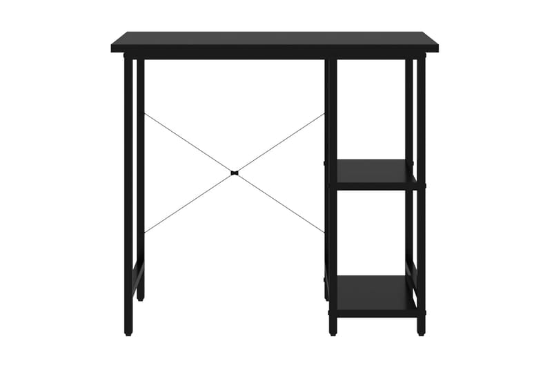Datorbord svart 80x40x72 cm MDF och metall - Svart - Möbler - Bord & matgrupper - Kontorsbord - Skrivbord