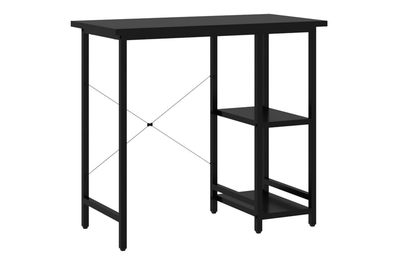 Datorbord svart 80x40x72 cm MDF och metall - Svart - Möbler - Bord & matgrupper - Kontorsbord - Skrivbord