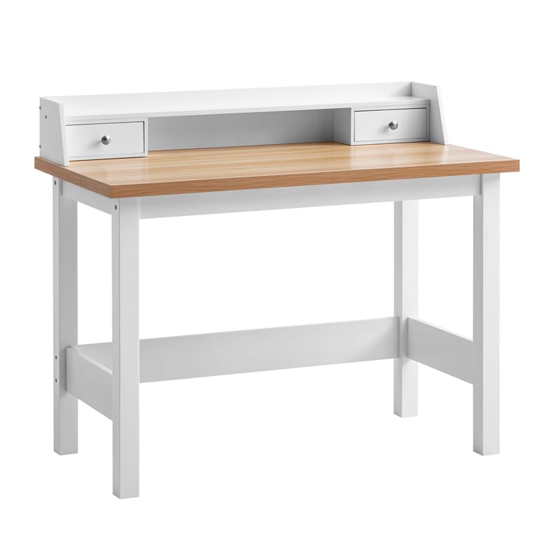 Eliara Skrivbord 106 cm - Vit och eklook - Möbler - Bord & matgrupper - Kontorsbord - Skrivbord