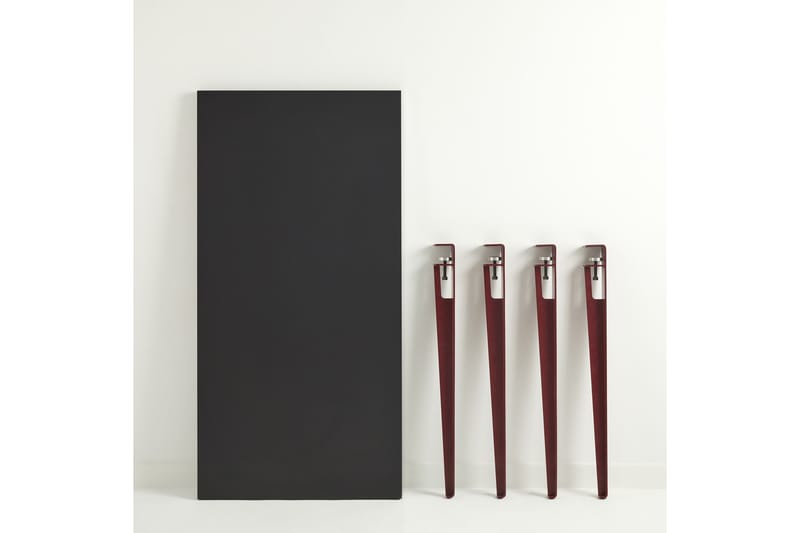 Eridanos Skrivbord 60x120 cm Svart/Röd - Hanah Home - Skrivbord