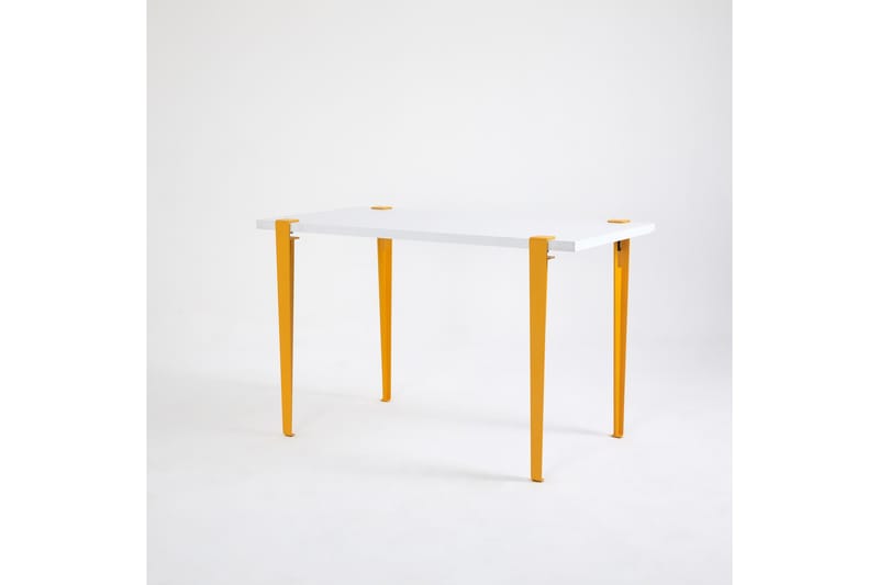 Eridanos Skrivbord 60x120 cm Vit/Gul - Hanah Home - Möbler - Bord & matgrupper - Kontorsbord - Skrivbord