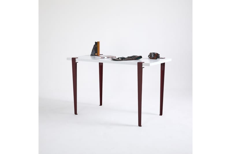 Eridanos Skrivbord 60x120 cm Vit/Röd - Hanah Home - Möbler - Bord & matgrupper - Kontorsbord - Skrivbord