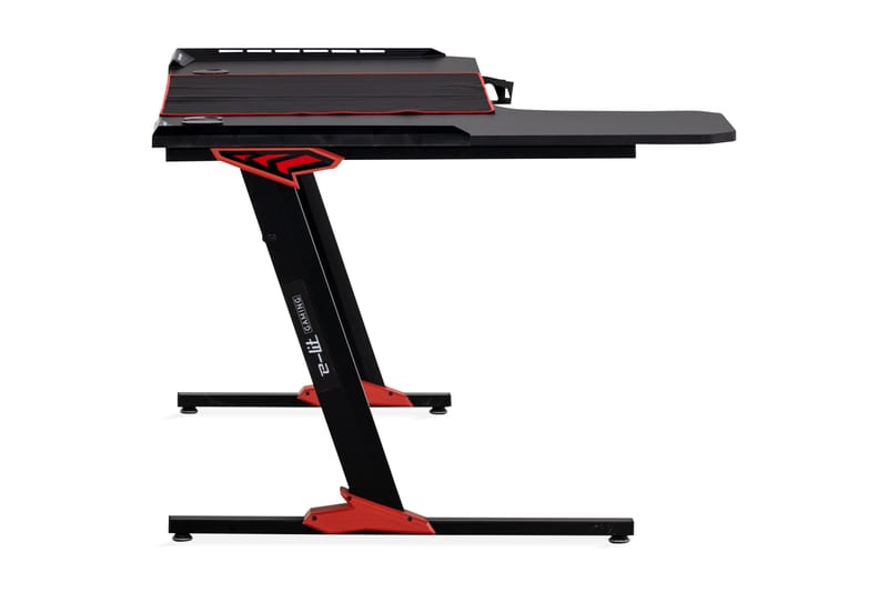 Areni Gamingbord LED-ljus 140 cm med Mugg- & Hörlurshållare - Svart - Gamingbord