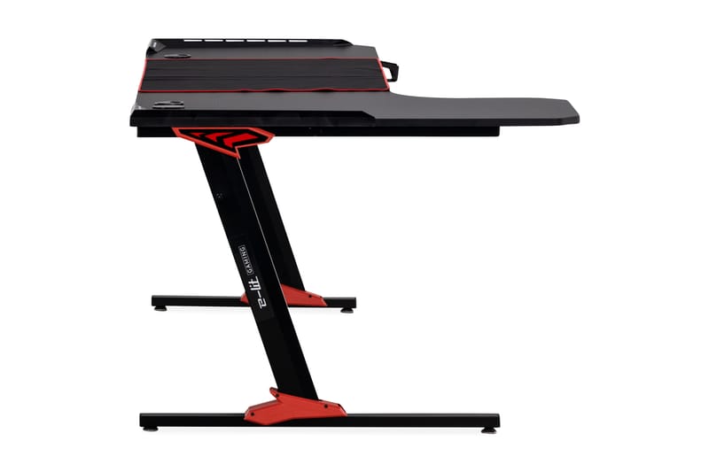 Areni Gamingbord LED-ljus 160 cm med Mugg- & Hörlurshållare - Svart - Gamingbord