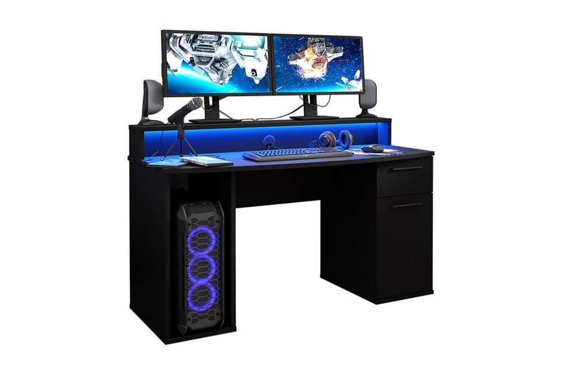 Ayora Gamingbord 140 cm - Svart - Gamingbord