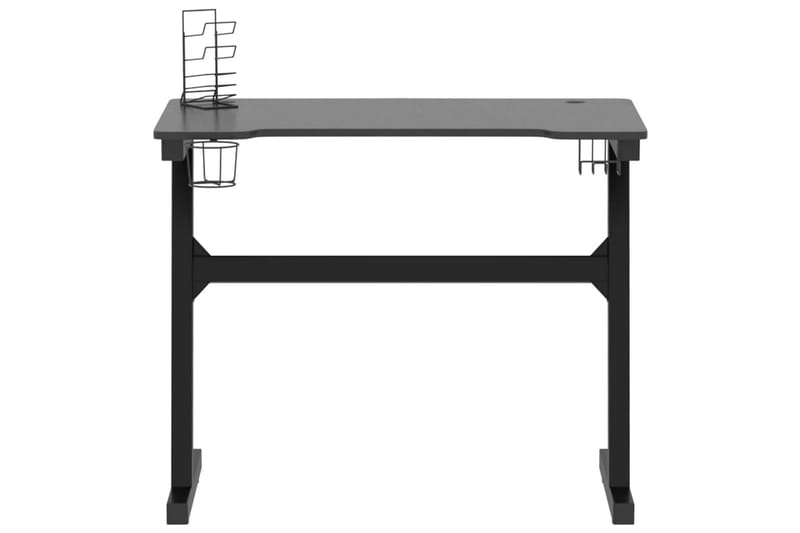 Gamingskrivbord LED med Z-formade ben svart 90x60x75 cm - Svart - Möbler - Bord & matgrupper - Kontorsbord - Gamingbord