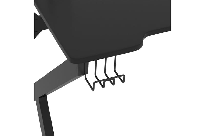 Gamingskrivbord med K-formade ben svart 90x60x75 cm - Svart - Möbler - Bord & matgrupper - Kontorsbord - Gamingbord