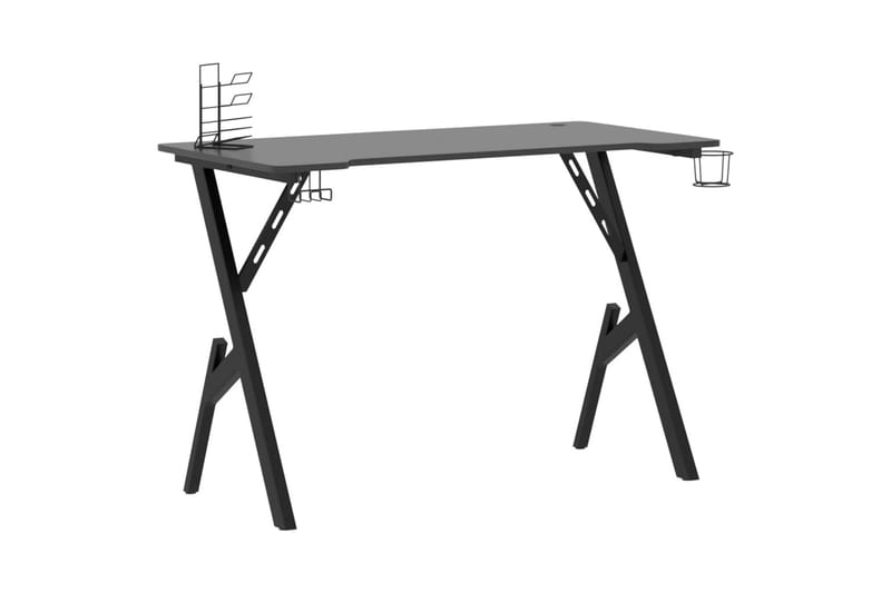 Gamingskrivbord med Y-formade ben svart 110x60x75 cm - Svart - Möbler - Bord & matgrupper - Kontorsbord - Gamingbord