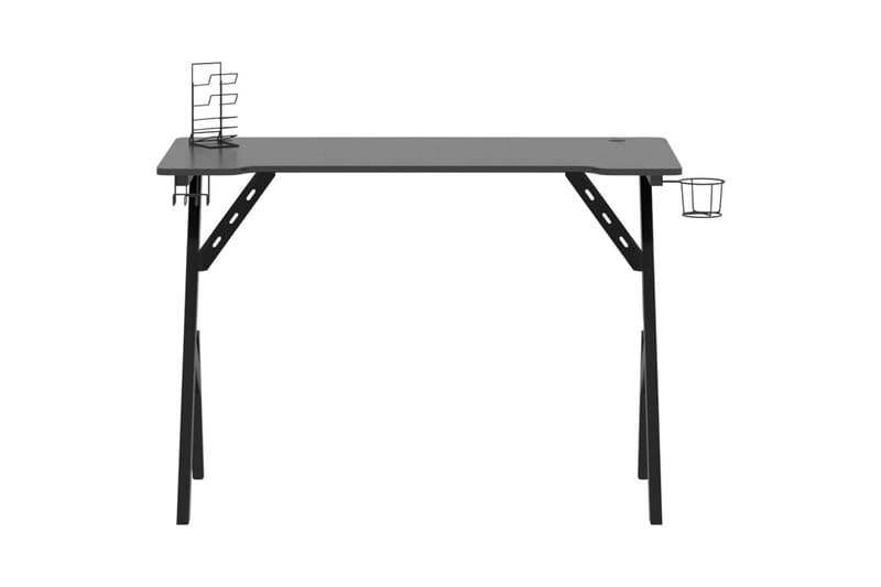 Gamingskrivbord med Y-formade ben svart 110x60x75 cm - Svart - Möbler - Bord & matgrupper - Kontorsbord - Gamingbord