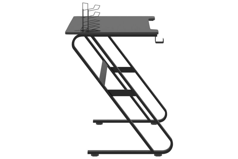 Gamingskrivbord med ZZ-formade ben svart 110x60x75 cm - Svart - Möbler - Bord & matgrupper - Kontorsbord - Gamingbord