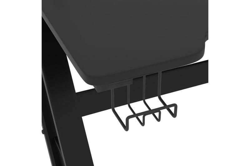 Gamingskrivbord med ZZ-formade ben svart 110x60x75 cm - Svart - Möbler - Bord & matgrupper - Kontorsbord - Gamingbord