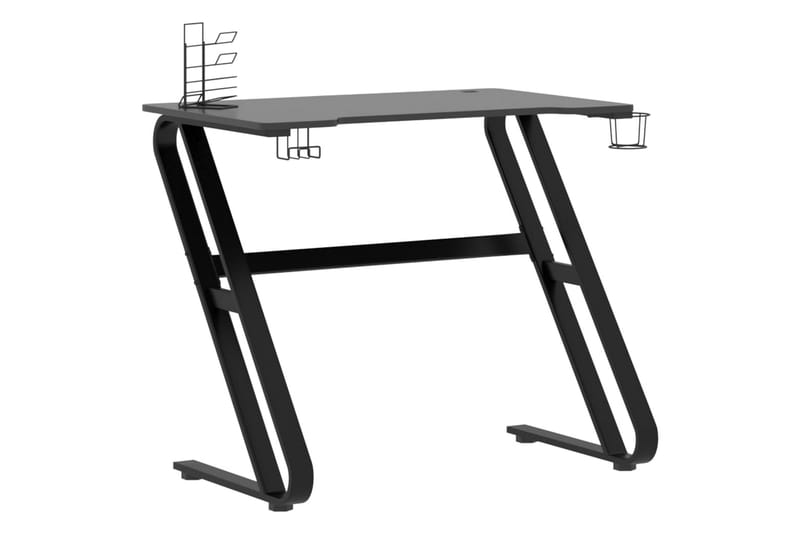 Gamingskrivbord med ZZ-formade ben svart 90x60x75 cm - Svart - Möbler - Bord & matgrupper - Kontorsbord - Gamingbord