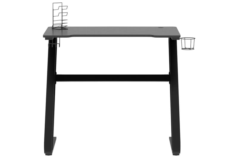Gamingskrivbord med ZZ-formade ben svart 90x60x75 cm - Svart - Möbler - Bord & matgrupper - Kontorsbord - Gamingbord
