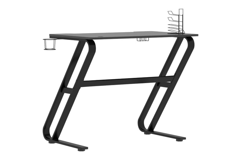 Gamingskrivbord med ZZ-formade ben svart 90x60x75 cm - Svart - Möbler - Bord & matgrupper - Kontorsbord - Gamingbord